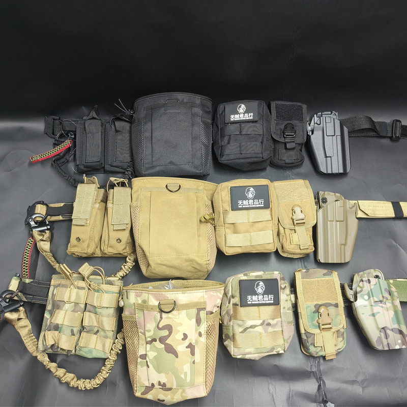 อุปกรณ์molle Belt G34 Girdle G17 พร้อมชุดP320 Ronin สำหรับOutdoorและเกมจำลองสงคราม