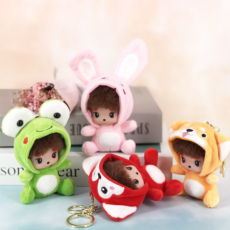 【พร้อมส่ง】monchichi พวงกุญแจ Monchi Bebichhichi Tuffy Monchhichi Keychain Limited Plush hipper kitty
