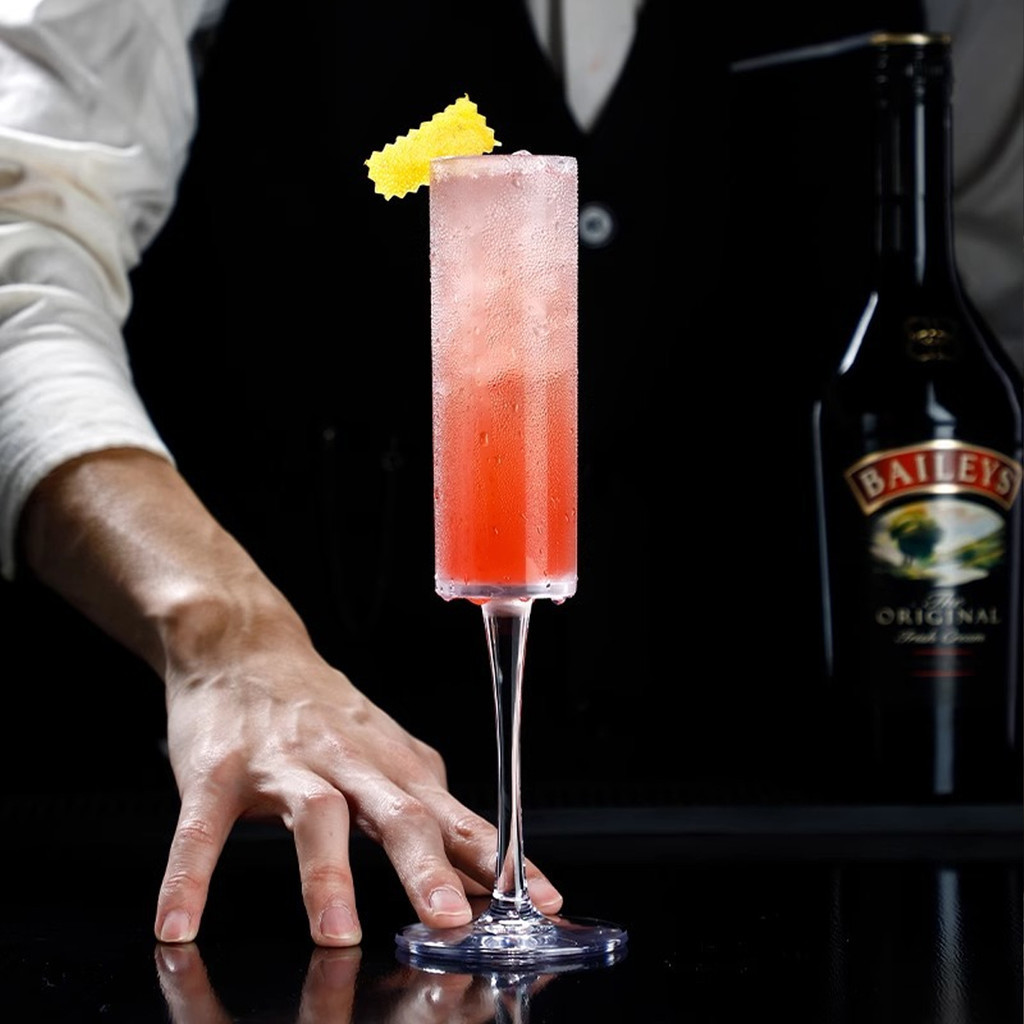 แก้วไวน์ แก้วทรงสูง แก้วแชมเปญ แก้วเครื่องดื่ม ไวน์คริสตัล สำหรับงานปาร์ตี้ สไตล์นอร์ดิก ความสง่างาม เนื้อคริสตัล - รูปที่ 2