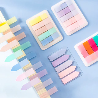 Index คั่นหนังสือ 5 สีต่อแพ็ค แบบกล่อง กันน้ำ พร้อมแถบกาวในตัว ใช้งานสะดวก (Sticky Notes)