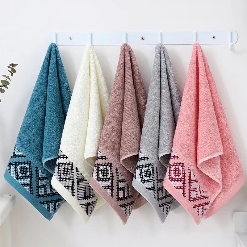 เตรียมจัดส่ง! ผ้าขนหนู Cotton เกรดโรงแรม ผ้าฝ้าย 100% ขนาด 35X75cm
