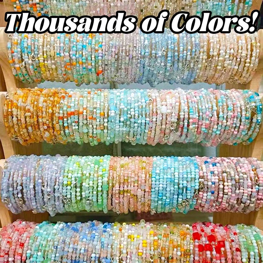 สตาร์เอ็กซ์ 1-5ชิ้น อิน สไตล์หญิงสร้อยข้อมือลูกปัดข้าว-โบฮีเมียที่มีสีสันสร้อยข้อมือลูกปัดขนาดเล็ก-ของขวัญที่สมบูรณ์แบบสําหรับสาว ความเป็นเลิศ ผู้หญิง-เหมาะสําหรับตลาดกลางคืนแผงลอย