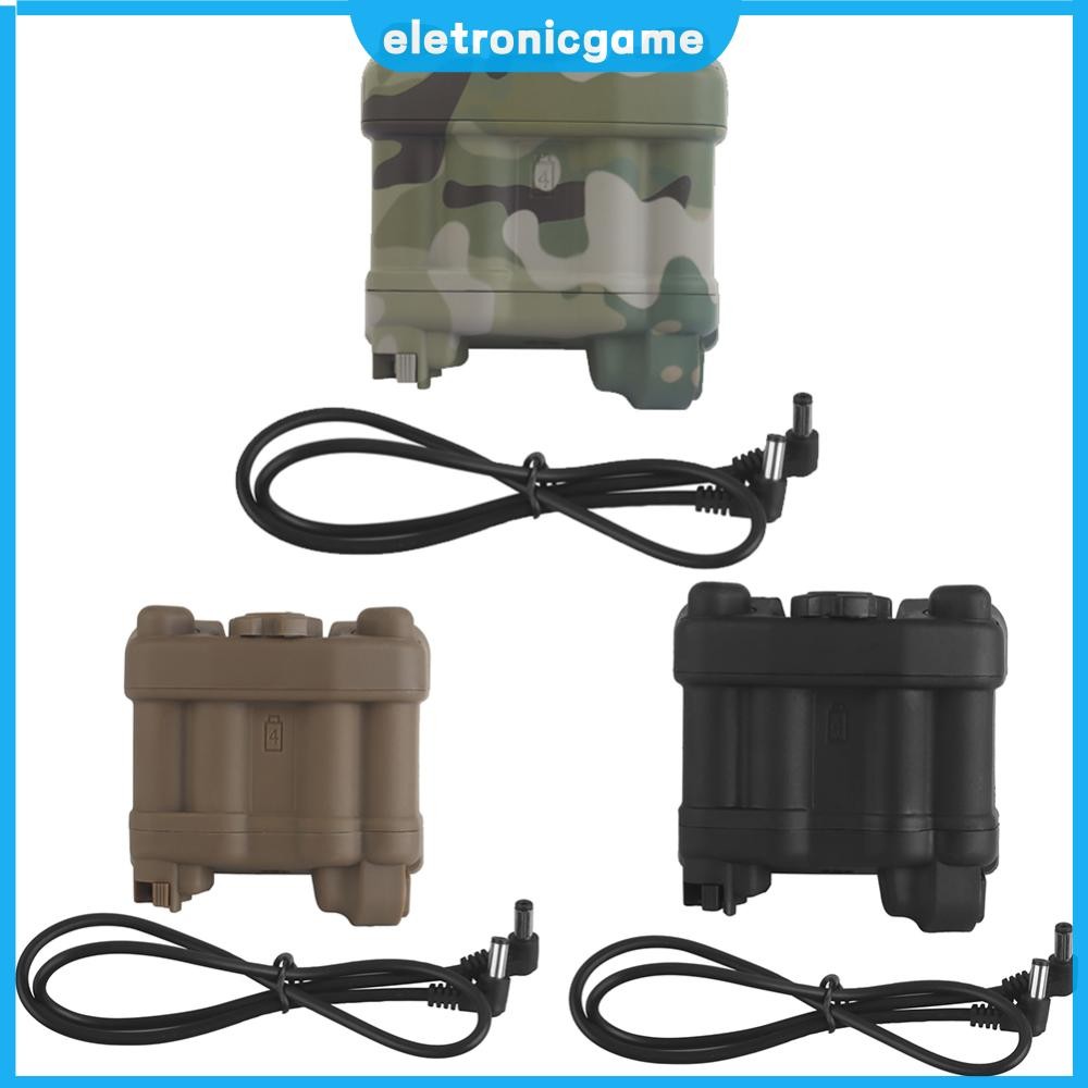 กล่องแบตเตอรี่ระบบกักขังหมวกกันน็อคแบบปรับได้ NVG กระเป๋าแบตเตอรี่ที่ใส่แบตเตอรี่ที่สมจริงสําหรับ AN