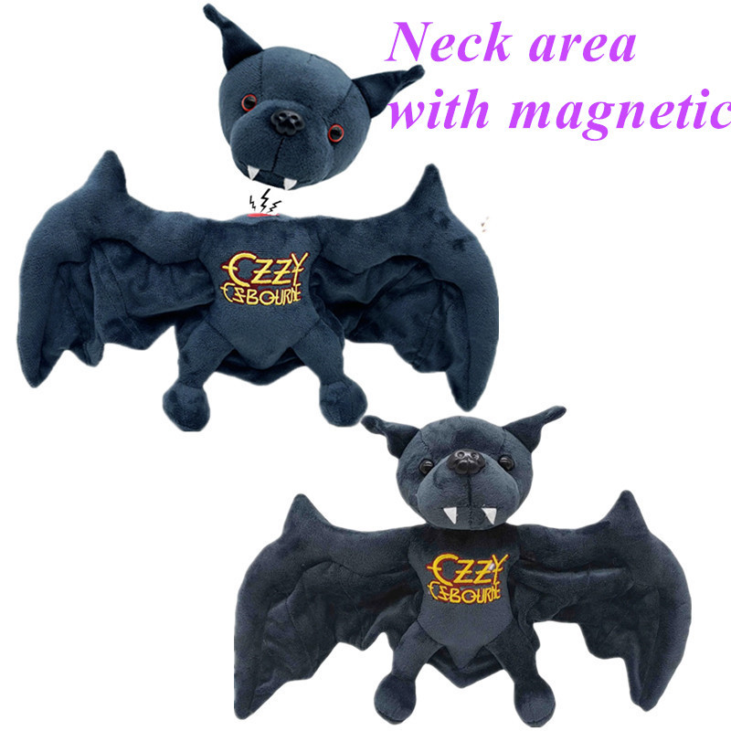 Ozzy Osbourne Bat Plush ตุ๊กตายัดไส้ตุ๊กตา Black Sabbath ของเล่นของขวัญวันเกิดสําหรับแฟนๆเด็กชายและเ