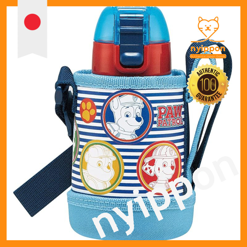 Skater Paw Patrol Water Bottle 400ml for Kids with Cover KSTCH4-A