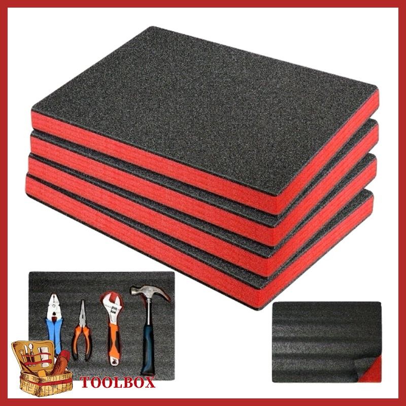 TOOLBOX 4 ชิ้นReusable EPEโฟมPaddingโฟมแทรกสําหรับที่กําหนดเองเครื่องมือOrganizerใส่