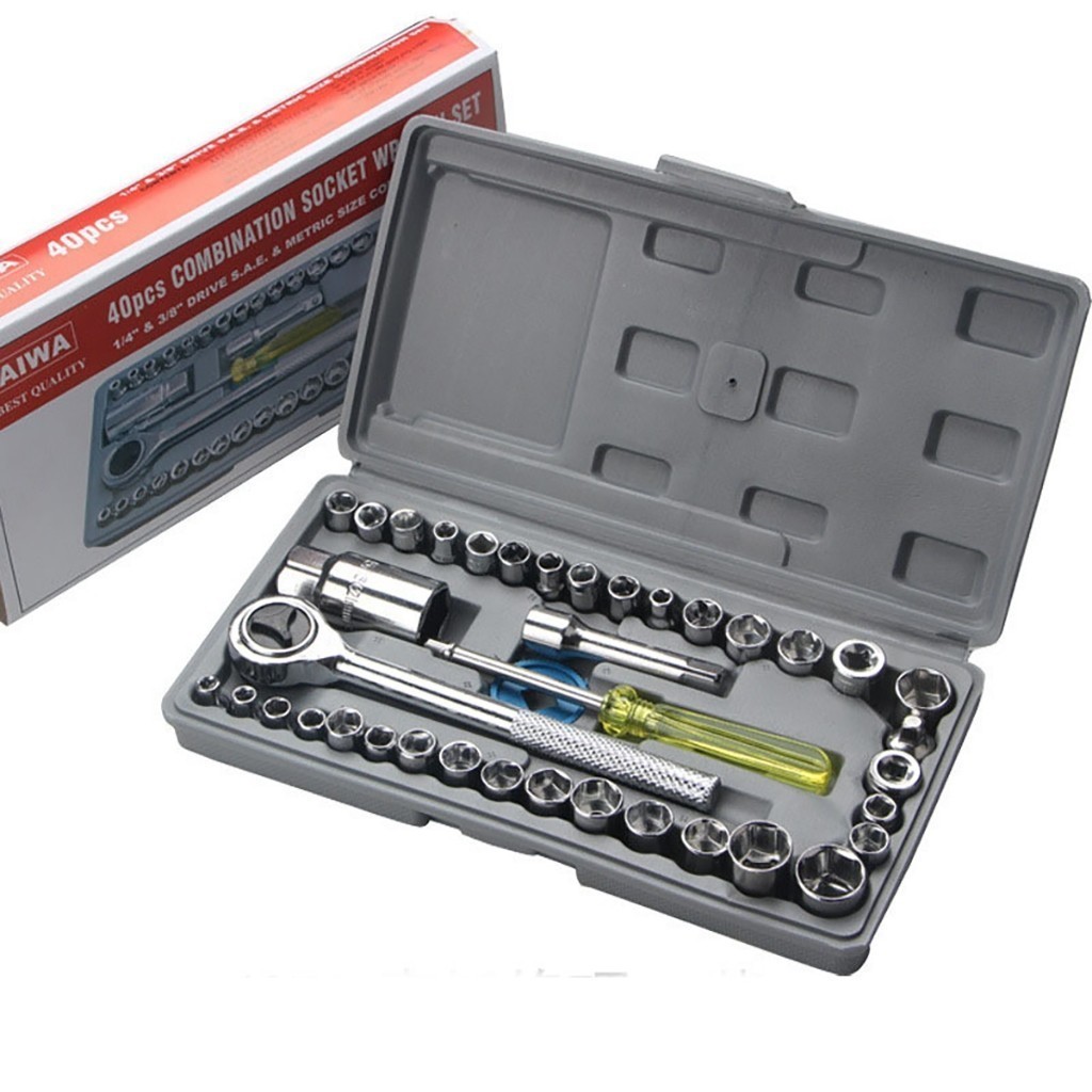 40-ITEM MULTI-FUNCTIONAL REPAIR KIT สําหรับรถจักรยานยนต์, OTO - FAMILY VEHICLE REPAIR TOOLS SA888