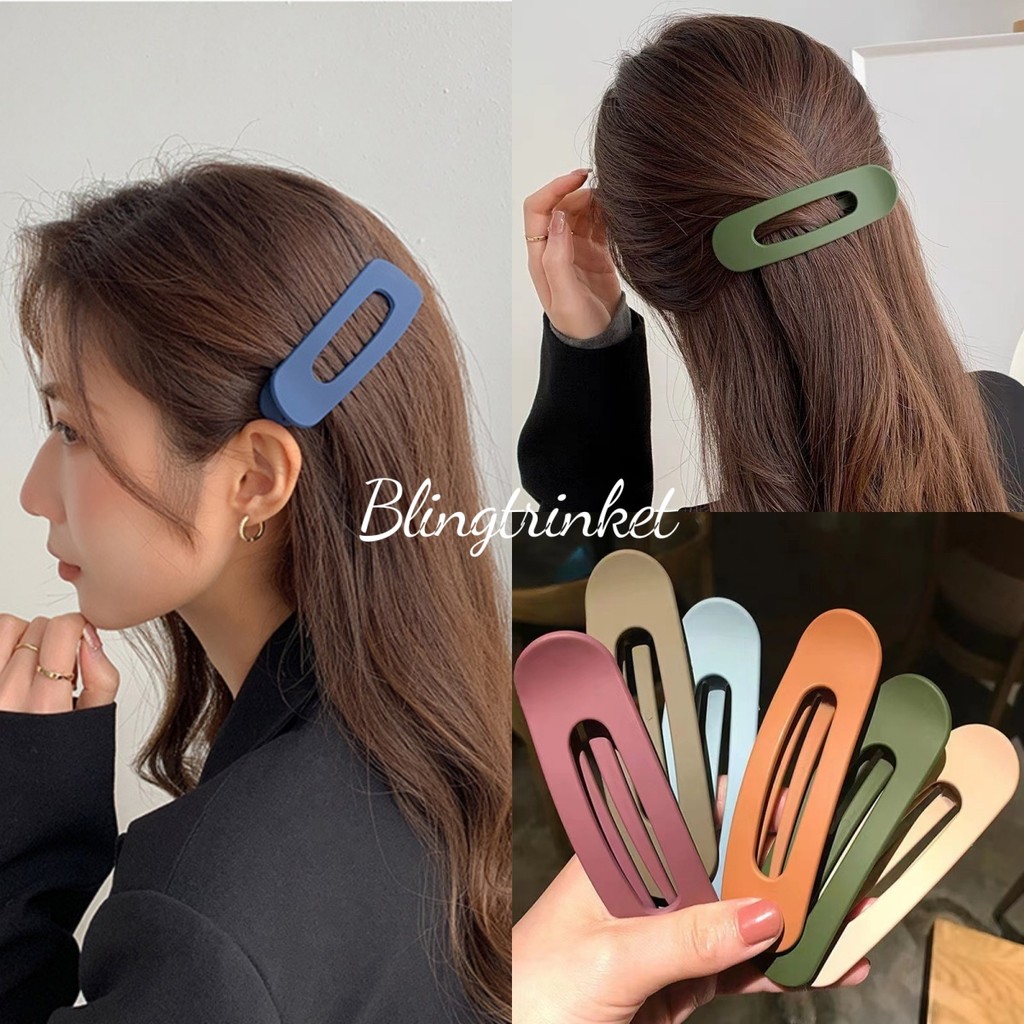 BlingTrinket 🥰🥰 สร้อยคอ สีโดพามีนหลากหลาย ขนาดใหญ่ กิ๊บติดผมหน้าม้าหัก หวานและน่ารัก ราคาถูกและทนทาน