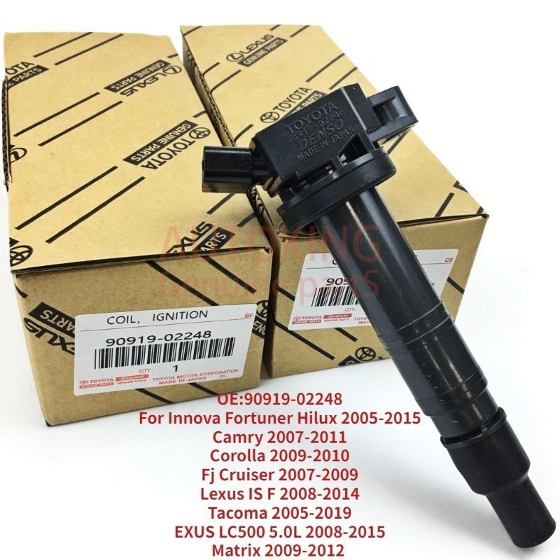 คอยล์จุดระเบิด Vigo Camry acv40 Commuter Fortuner 90919-02248 90919-02240