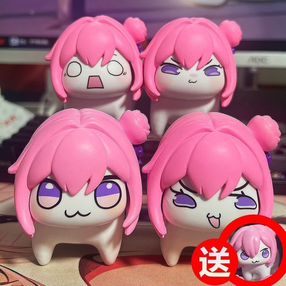 แนะนํา Cinderella Victory doro Dorothy รุ่น Q รูปสุนัขสีชมพูตกแต่งตุ๊กตาอินเทรนด์เล่นรุ่นเดสก์ท็อปตก