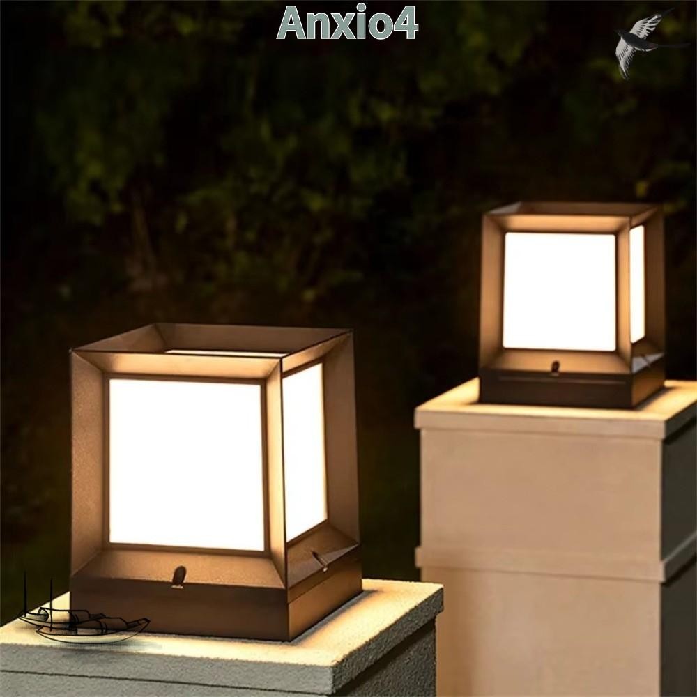 ANXIO4 ไฟ LED กลางแจ้ง แบบคอลัมน์โมเดิร์น กันน้ำ IP54 ใช้ได้ทั้งรั้วและสวน