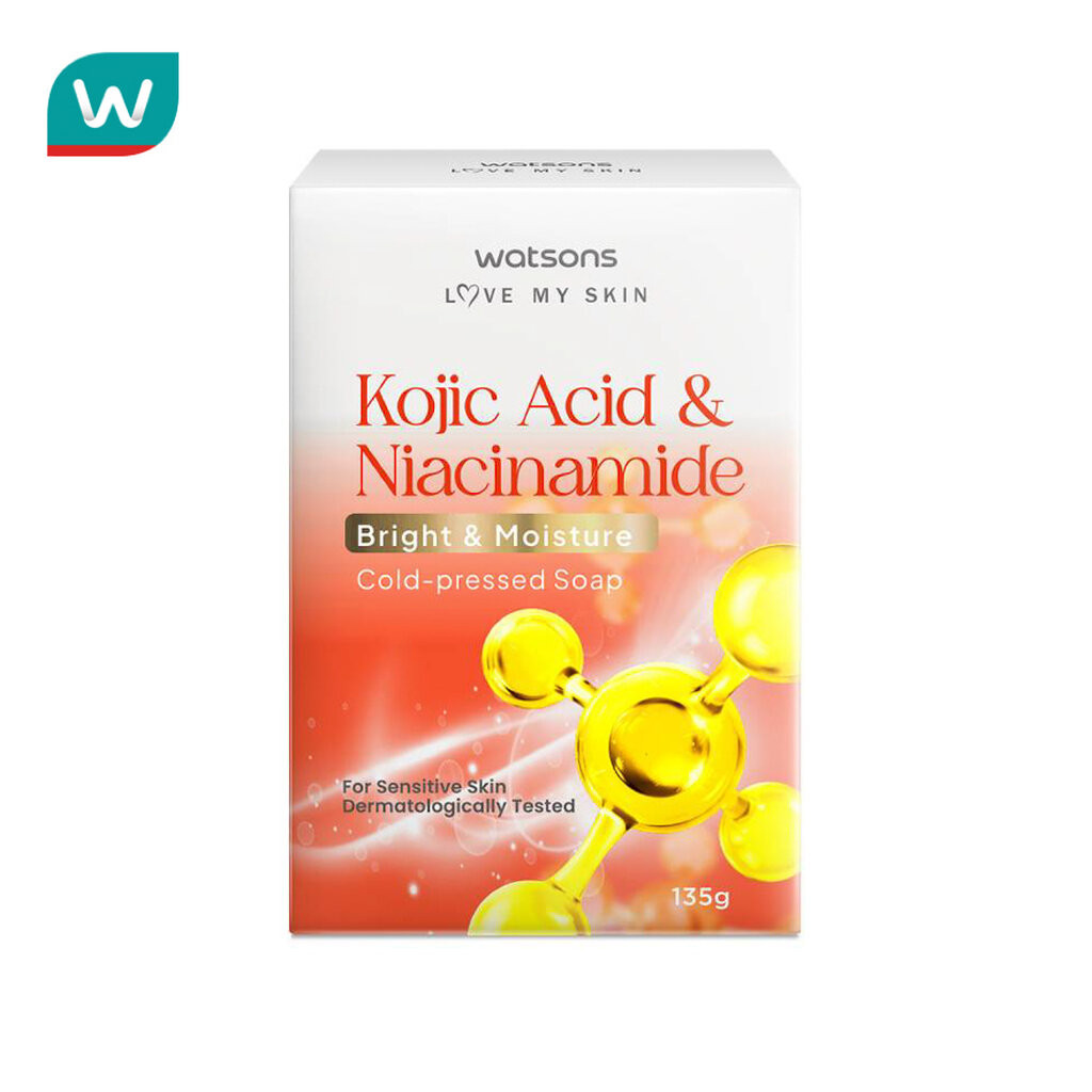 Watsons วัตสัน โคจิกแอซิด โคลด์-เพรส โซป 135กรัม.