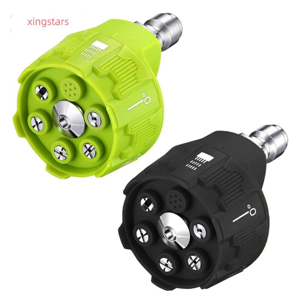 XINGSTARS หัวฉีดเครื่องซักผ้าความดัน, Quick Connect 6in1 เปลี่ยน-Over หัวฉีด, มัลติฟังก์ชั่นความดัน Jet 1/4 นิ้วหัวสเปรย์