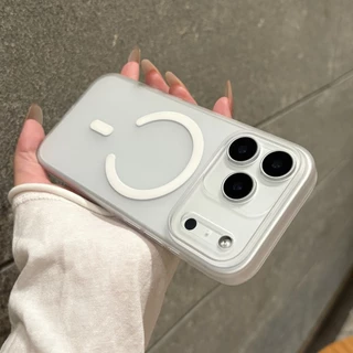 ใหม่ 17 AG Frostedเคสโทรศัพท์แม่เหล็กสําหรับIPhone 17 Pro Max 13 14 15 16 Pro Max 17 Airโปร่งแสงปลอกUltra Thin Cover