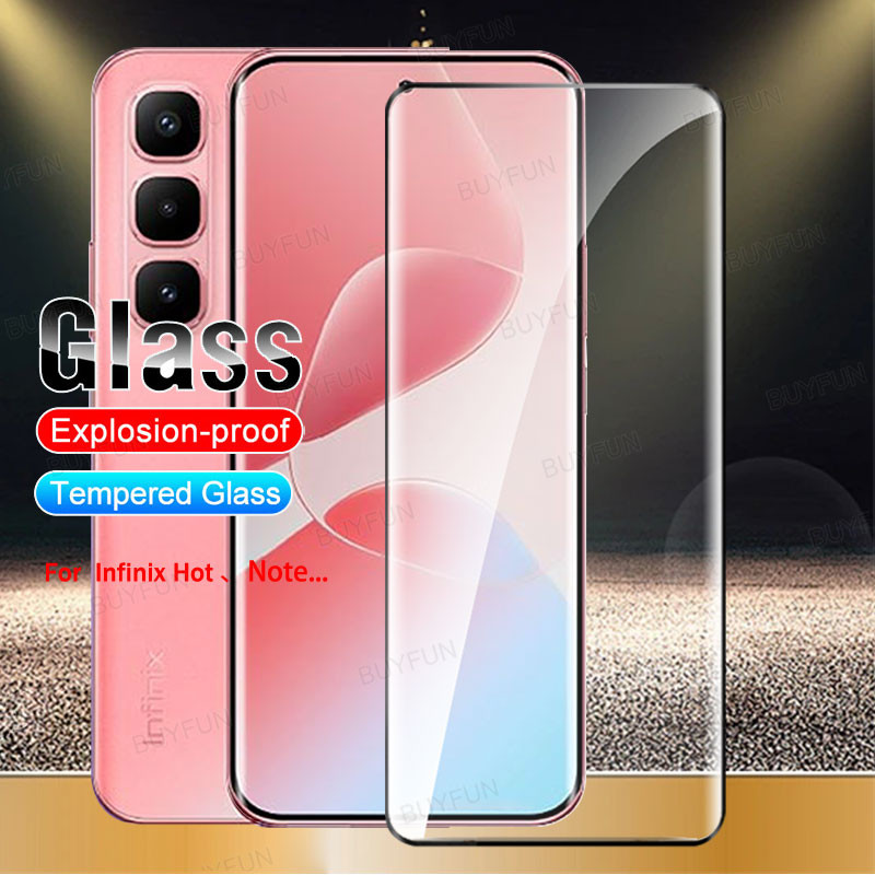 3/2/1PCS For Infinix Hot 60 Pro+ Note 50 Pro Plus Zero 40 30 4G 5G Tempered Film Edge Glue Glass Pro