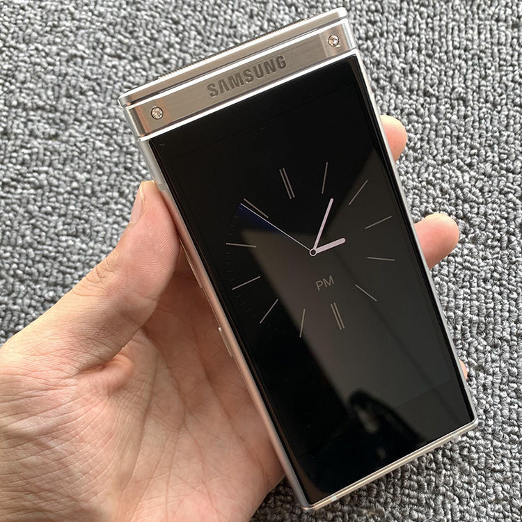 ของแท้มือสอง Samsung Country Store W2018 Telecom Mobile Full Network 4G Dual Card Business โทรศัพท์พ