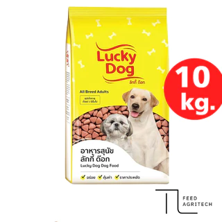ของใหม่ พร้อมส่ง อาหารสุนัข เต็มเต็ม / ลักกี้ ด๊อก ประหยัด ราคาถูก สารอาหารครบถ้วน กระสอบ 10 kg.