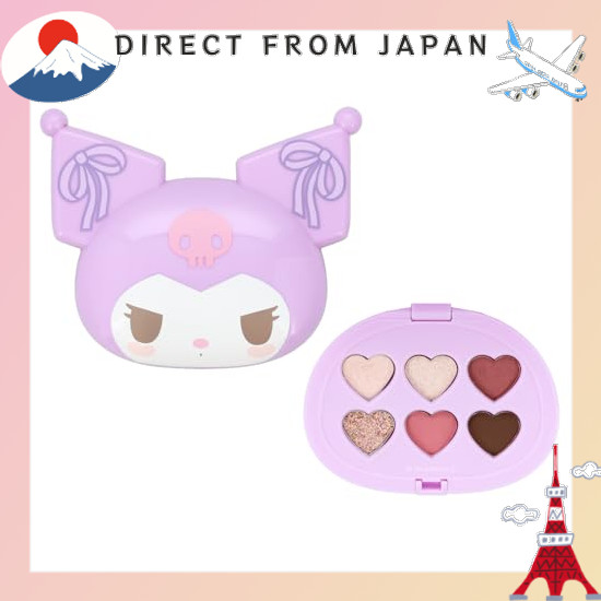 【From Japan】 shobido Sanrio Kuromi Multi Palette 6 colors ＜ Pink Purple ＞ Pink Purple Limited original illustration SA56459