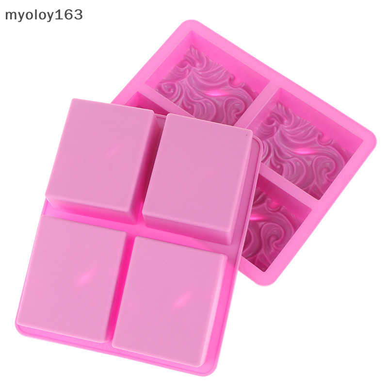 Myoloy 4-Ch Wavy Ripple รูปแบบแม่พิมพ์ซิลิโคน 3D Handmade สบู่แม่พิมพ์ช็อกโกแลตเค้กตกแต่งครัวเบเกอรี่แม่พิมพ์ TH - รูปที่ 2