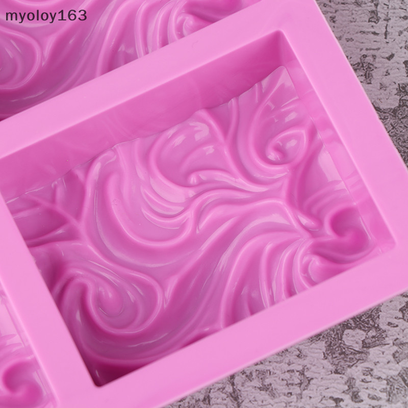Myoloy 4-Ch Wavy Ripple รูปแบบแม่พิมพ์ซิลิโคน 3D Handmade สบู่แม่พิมพ์ช็อกโกแลตเค้กตกแต่งครัวเบเกอรี่แม่พิมพ์ TH - รูปที่ 5