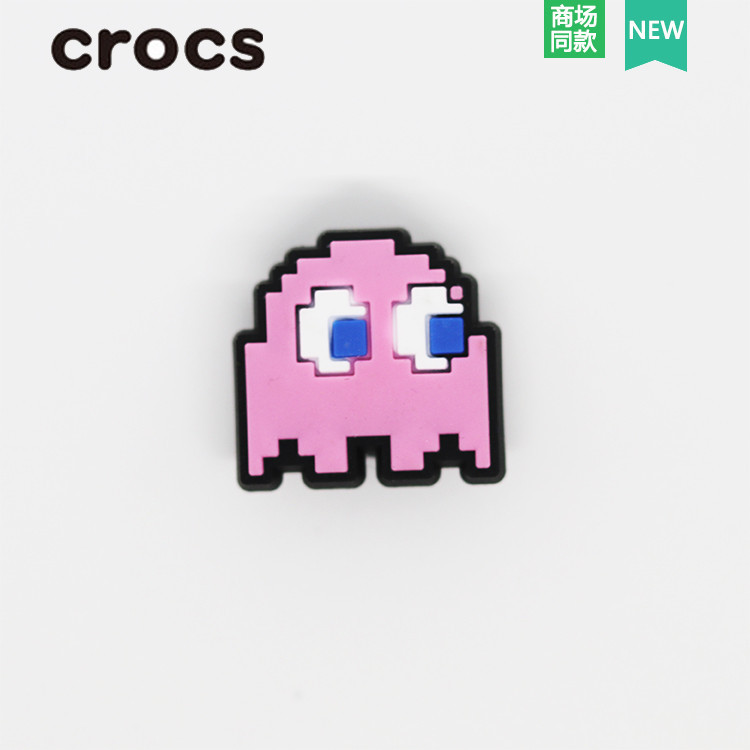 5pcs\set แฟชั่นรองเท้าแตะ Accessorie Pvc รองเท้าหัวเข็มขัด Pac Man Crocs Jibbitz Charms (คุณภาพสูง) ของขวัญเด็ก