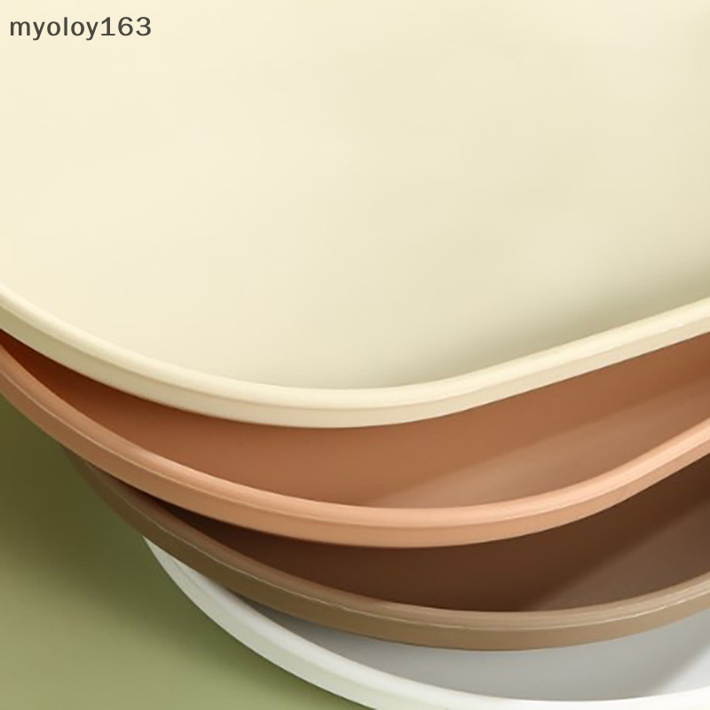 Myoloy 1/4PCS พลาสติกญี่ปุ่นถาดกาแฟรูปไข่ถ้วยอาหารถาดขนมหวาน Candy แผ่น Gongfu ถาดชาอุปกรณ์ครัว TH