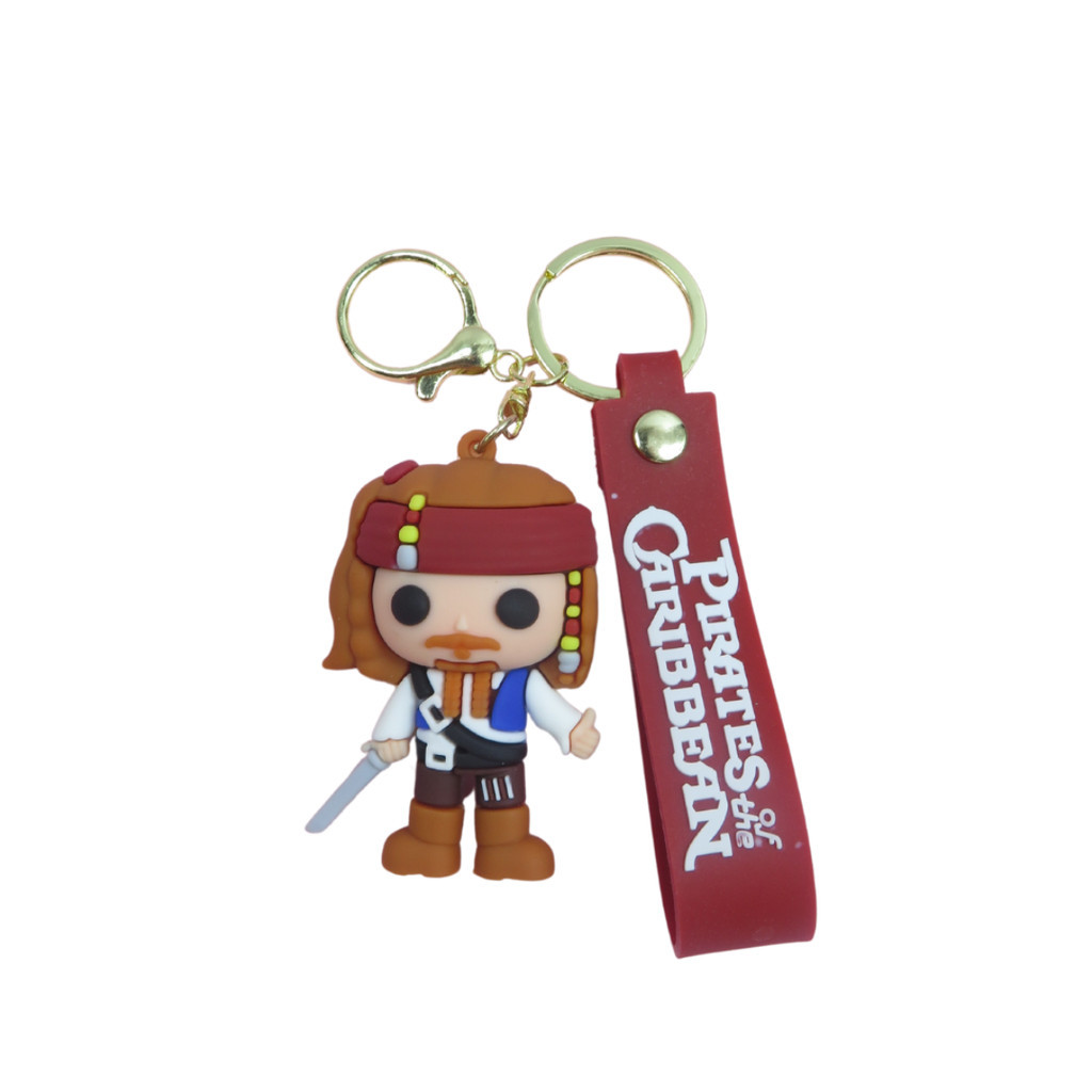 Gantungan พวงกุญแจ Pirates Of The Caribbean Jack Sparrow - พวงกุญแจ