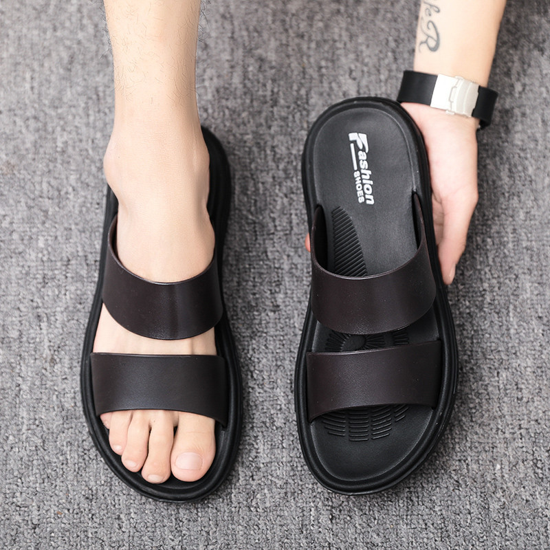 38-45 Beach Flip-Flops เทรนด์แฟชั่นสบายๆกีฬาสบาย Anti-Slip Outing Sand