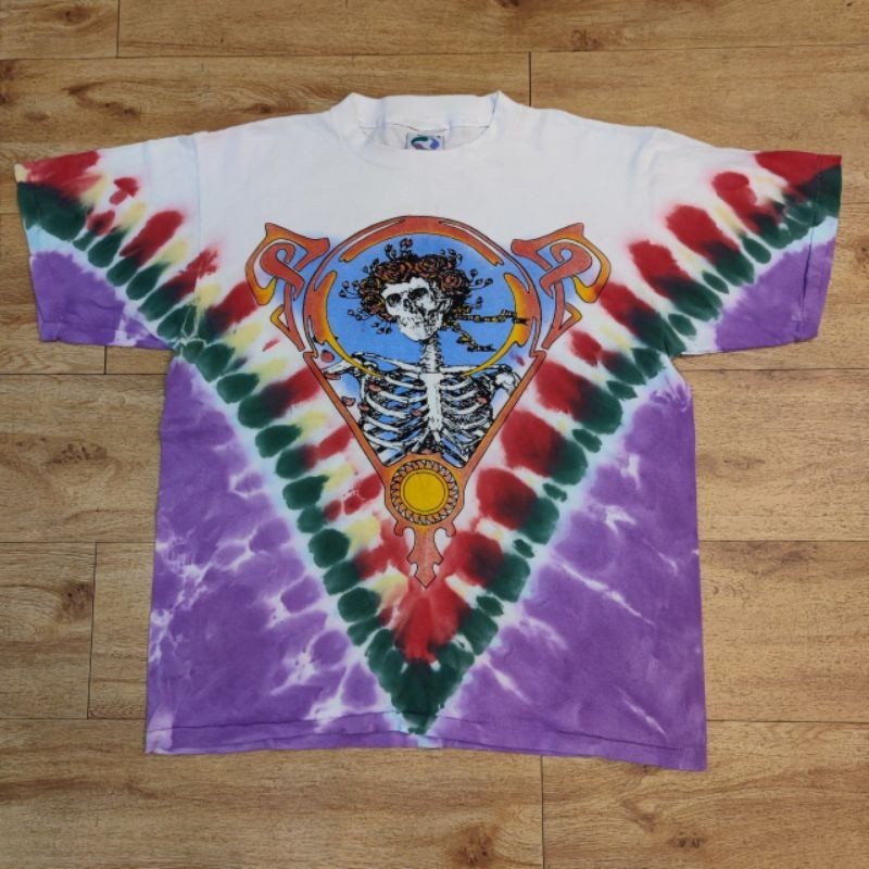 เสื้อยืด The Grateful Dead Tie Dye Tag Liquid Blue ( แขนสั้น )