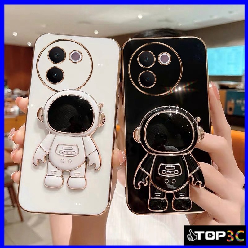 เคส Vivo V30E 5G / V29 5G/V29E/V27/V27E/V25/V25E/V23 5G/V23E Nasa นักบินอวกาศขาตั้งเคสโทรศัพท์ YHY