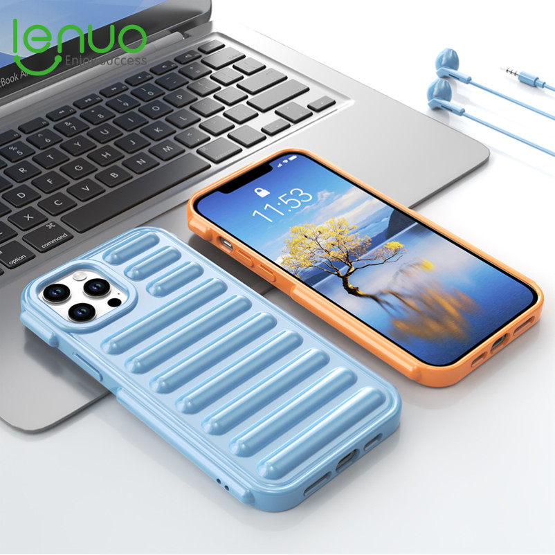 Lenuo เคสโทรศัพท์ iPhone 14 13 12 11 Pro Max 14 Plus 5G ไอโฟน Case ถุงลมนิรภัยด้านหลังกันกระแทกกรณีโทรศัพท์หรู Casetify