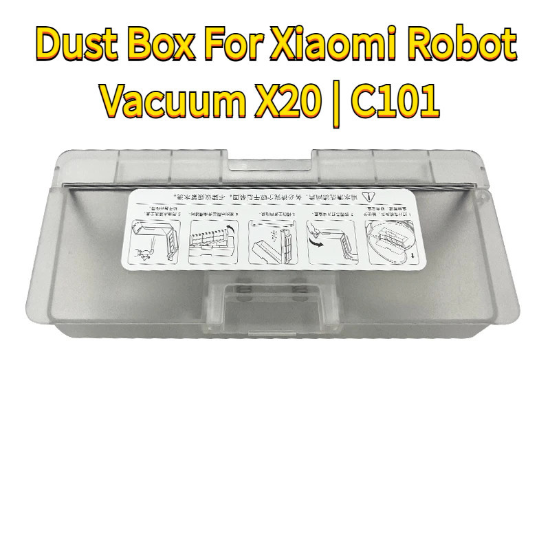 Dust Box For Xiaomi Robot Vacuum X20 | C101  / No-Wash Sweeper 2 Robot Vacuum Cleaner Replacement Sp