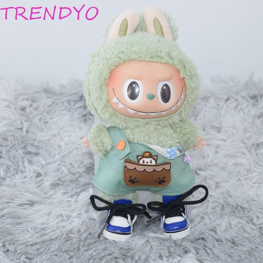 Trendyo ตุ๊กตามินิกีฬารองเท้า,รองเท้าตุ๊กตา PU Labubu ตุ๊กตารองเท้าหนัง,ตุ๊กตานิ้วมือรองเท้ารองเท้าผ้าใบ High-top Casual ตุ๊กตาเสื้อผ้าของขวัญวันเกิด