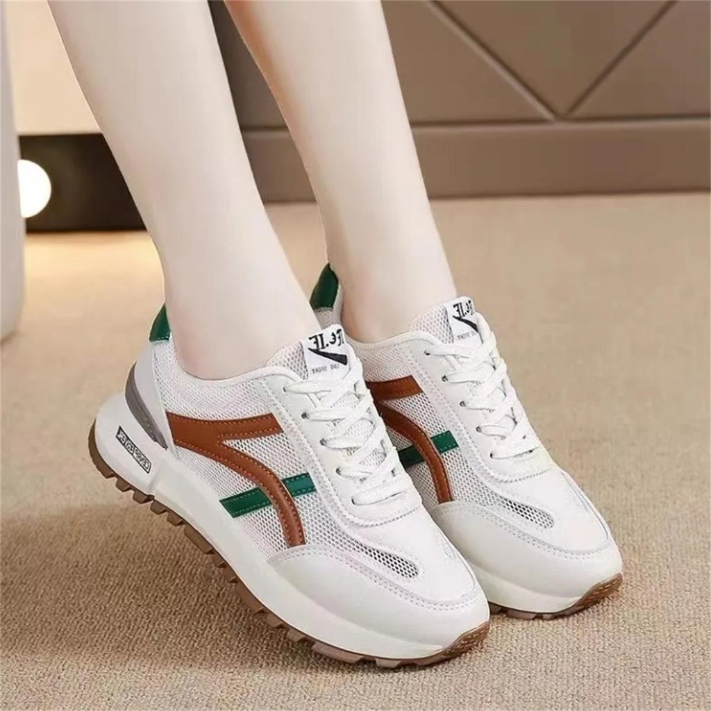 สินค้ามาใหม่ รองเท้าผู้หญิงยอดนิยม รองเท้าผ้าใบ รองเท้าวินเทจ ดีไซด์สวยและใส่สบาย ระบายอากาศได้ดี ไซส์ 35-44