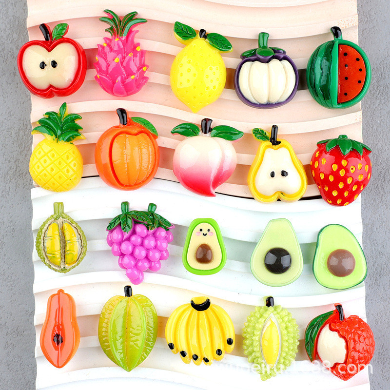 10pcs จําลองทุเรียนผลไม้เรซิ่น Flatback สําหรับเครื่องประดับผมเคสโทรศัพท์ต่างหูจี้ DIY วัสดุอุปกรณ์เสริม