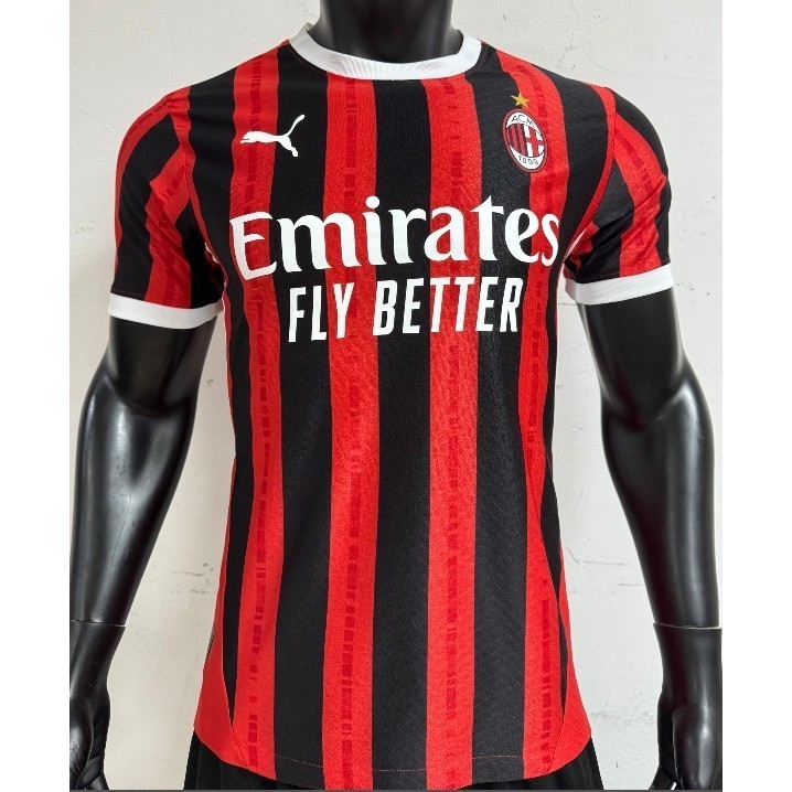 24 25 AC MILAN HOME player Issue เสื้อฟุตบอลผู้ชาย