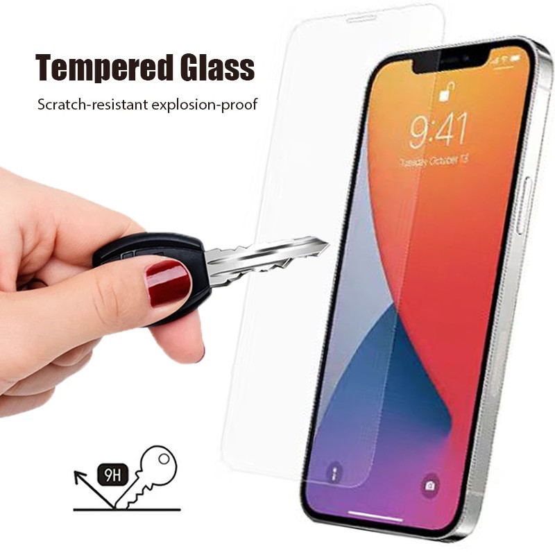 คุณภาพสูงกระจกนิรภัยiphone 16 Pro Max 14 13 12 11 Pro Max Xs Max Xr 7 8 Plus 6 6S 16 15 Plus 12Miniป้องกันหน้าจอSE 2020 กระจกป้องกัน