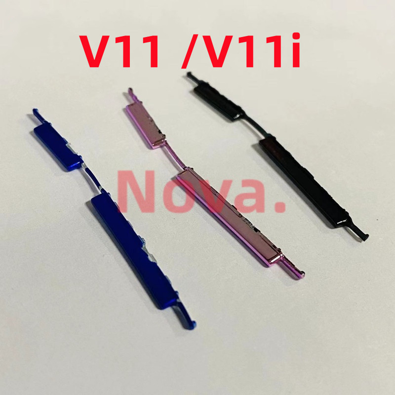 ปุ่มปรับระดับเสียงไฟสําหรับ Vivo V11 V11i สวิตช์กุญแจด้านข้างด้านนอกฝาครอบโทรศัพท์มือถือส่วน
