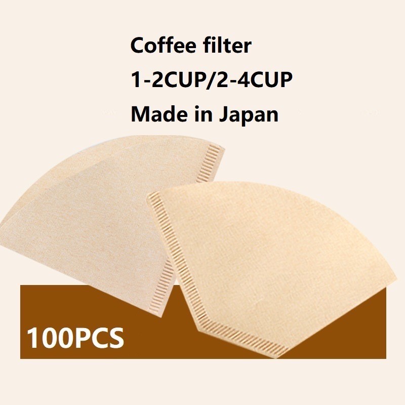 กระดาษดริป (100แผ่น) ทรง V ก้นแหลม ใช้กรองกาแฟ
