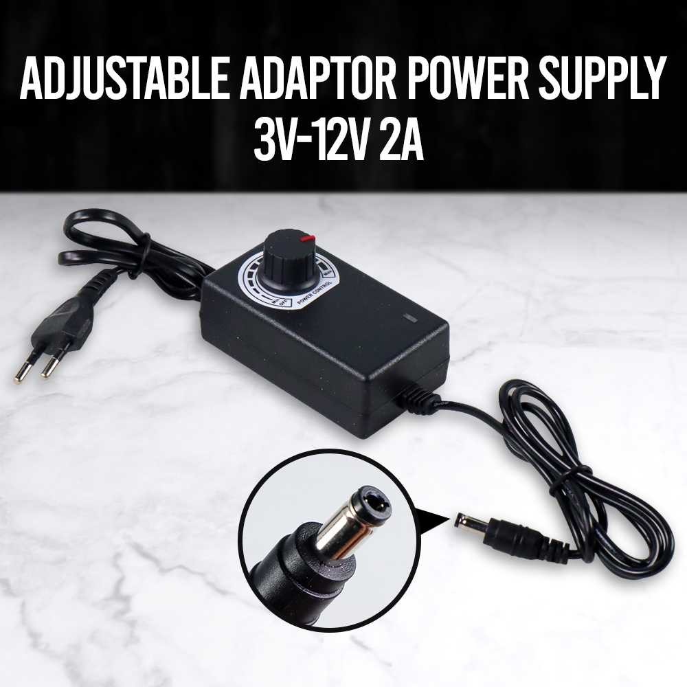 Lincoiah Adapter Power Supply Converter AC เป็น DC 3V-12V 2A ปรับได้ - BSK-1220Y