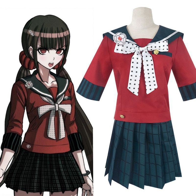 24 ชุดเครื่องแต่งกายคอสเพลย์ Danganronpa Harukawa Maki