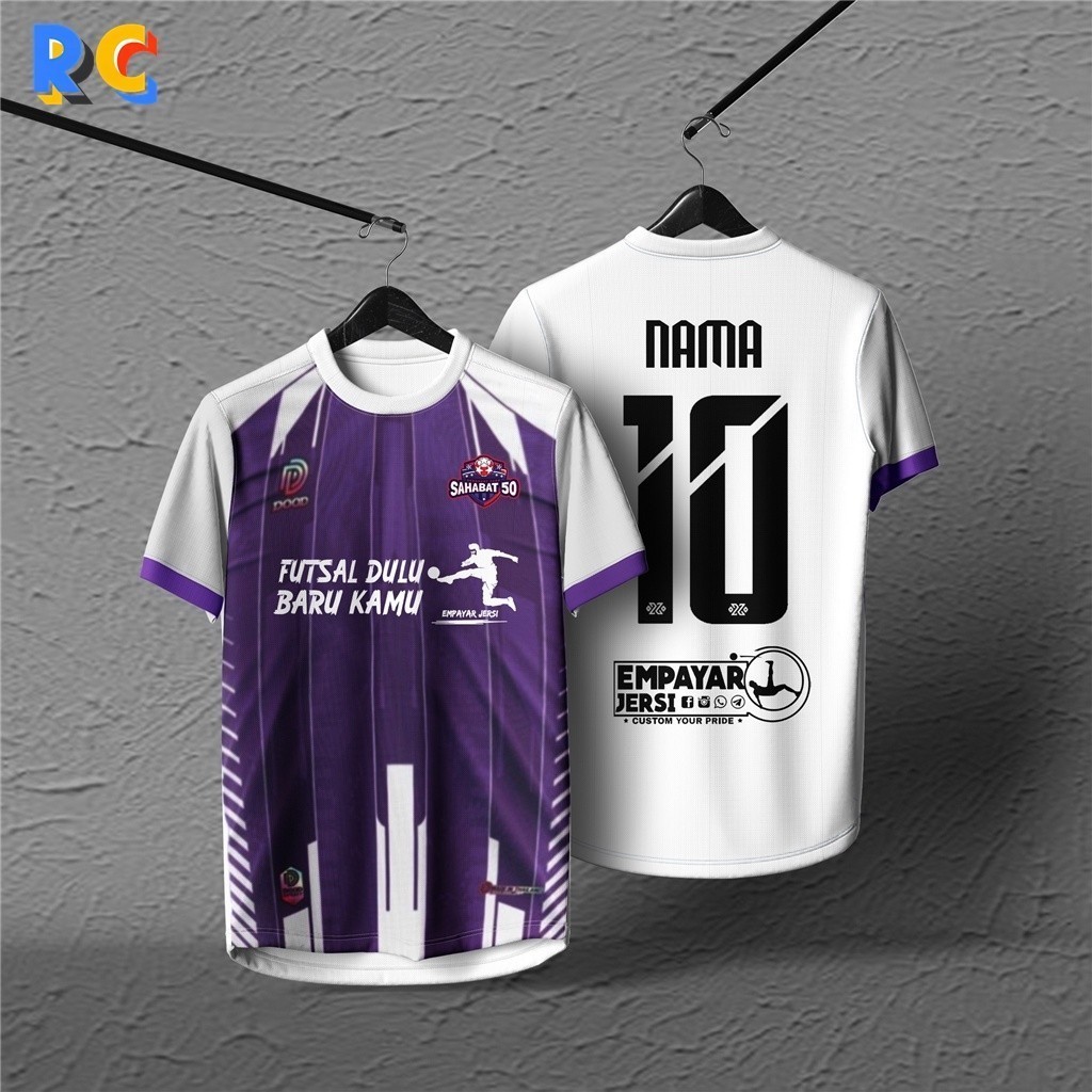 ดีไซน์ใหม่เสื้อที่กําหนดเองชื่อ Bola Futsal Jersey มาเลเซียทีมราคาถูก Jersey กีฬากลางแจ้ง Retro 3D แขนสั้นไทย Virus Jersey Tiktok เสื้อยืดแขนสั้น