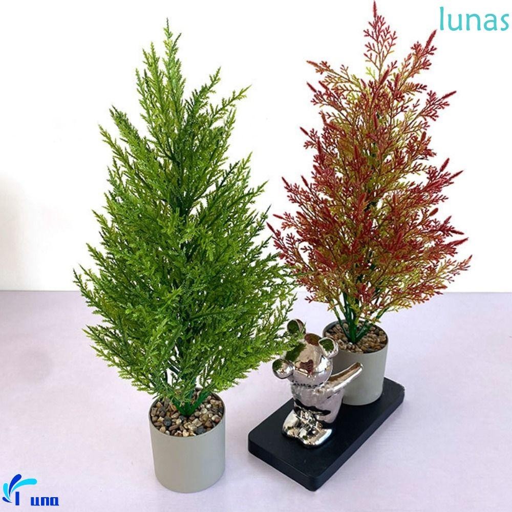 Lunasol ต้นสนประดิษฐ์, Real-Touch DIY ตกแต่งของขวัญต้นคริสต์มาสประดิษฐ์,จําลองพืช Elegant Handmade สมจริงสนปลอม Xmas Home Decor