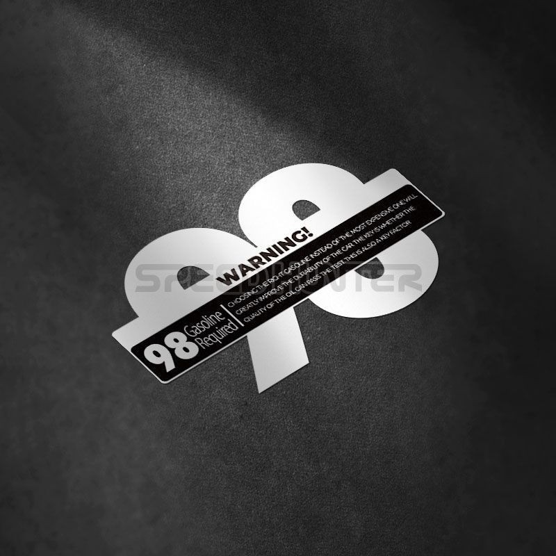 สติ๊กเกอร์ฝาถังน้ํามัน 92 95 98 เบนซิน เบอร์ สติกเกอร์คําเตือนกันน้ําสะท้อนแสงตกแต่งสติกเกอร์รถ - รูปที่ 2