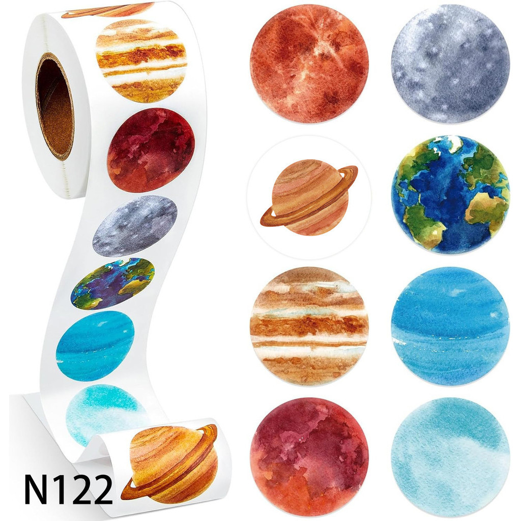 500สติ๊กเกอร์/ม้วนไดโนเสาร์สติ๊กเกอร์สัตว์ทะเลคนต่างด้าวของเล่นสติ๊กเกอร์ตกแต่งกล่องของขวัญกาวป้ายชุด - รูปที่ 5