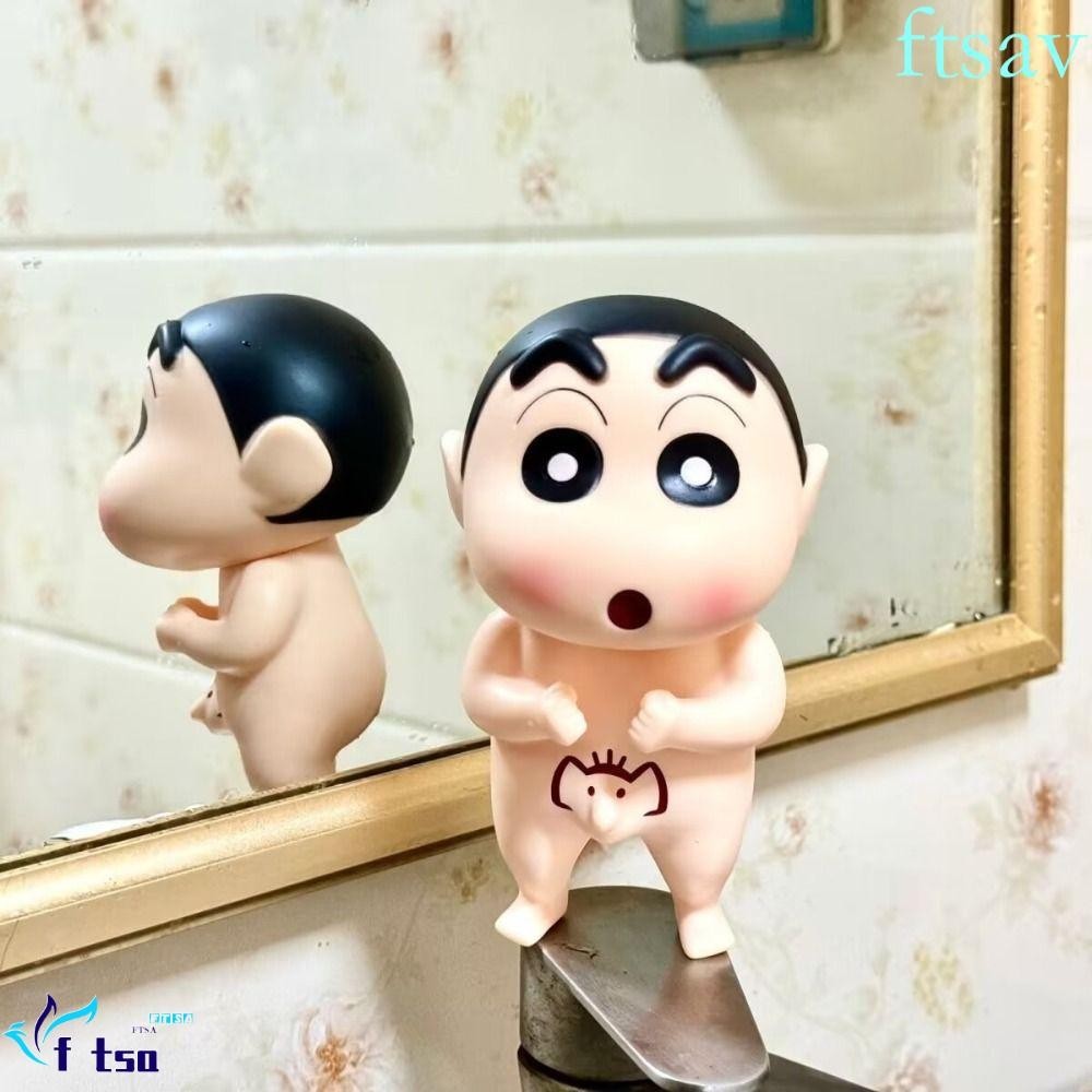 Swiftsaver ฟิกเกอร์เครยอนชินจัง, โมเดลช้างของเล่น Nohara Shinnosuke รูป, อะนิเมะ Q-Version PVC ตุ๊กตายาว Nosed Collection