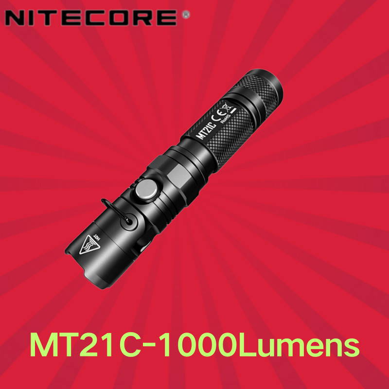 ไฟฉาย NITECORE MT21C 1000Lumen 90° หลอดไฟ LED CREE XP-L HDV6 แบบปรับได้