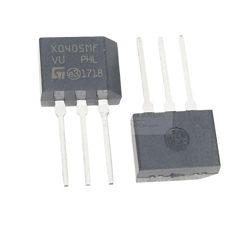 10 ชิ้น/ล็อตยี่ห้อใหม่ One-Way Controllable Silicon In-Line คริสตัลประตูท่อ X0405MF TO-202 600V 4A X