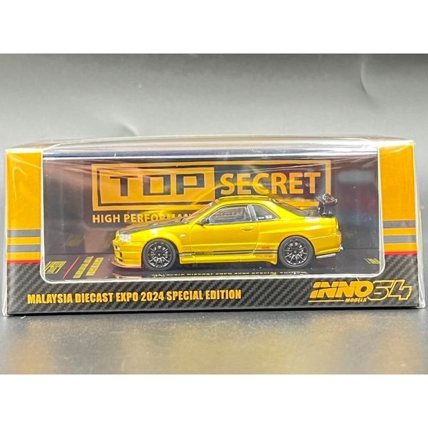 INNO64 MALAYSIA DIECAST EXPO 2024 (MDX24) NISSAN SKYLINE GT-R (R34) "TOP SECRET"