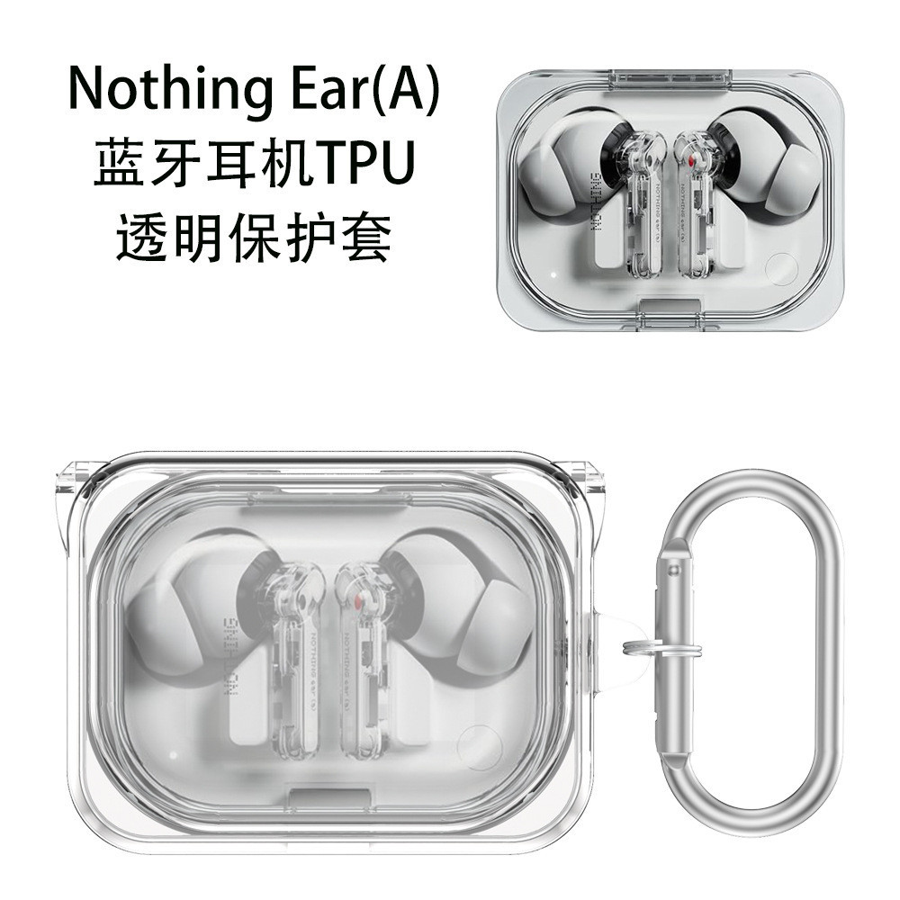 For Nothing Ear (A) Case Clear Hard Case Compatible with Nothing Ear A Shockproof Shell Protective C